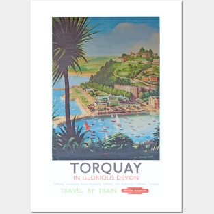 Vintage BR travel poster for Torquay Posters and Art